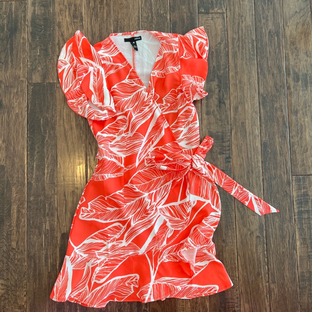 Blooming dales Aqua Wrap Dress